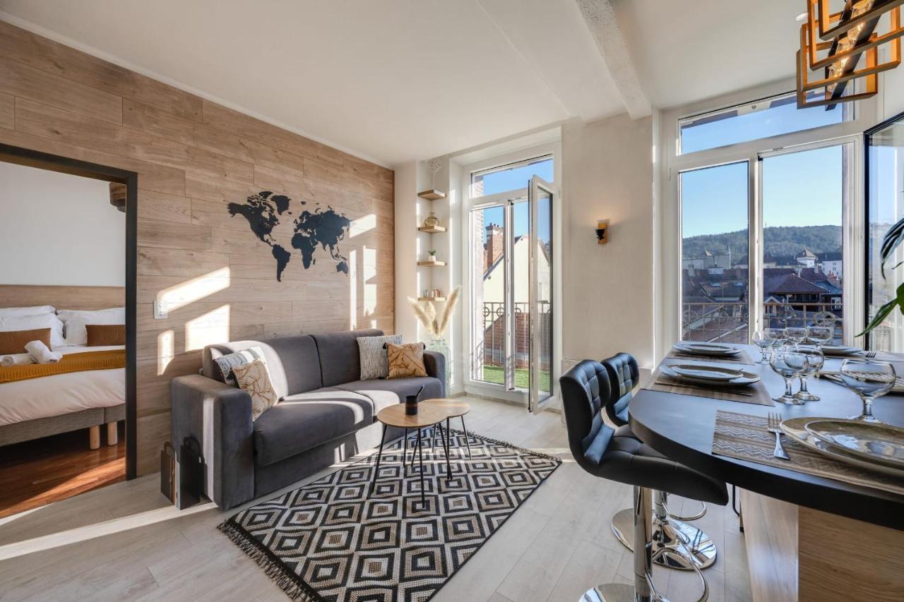 Le Balcon Annecien 4 - Rooftop View For 2-4 People آنسي المظهر الخارجي الصورة