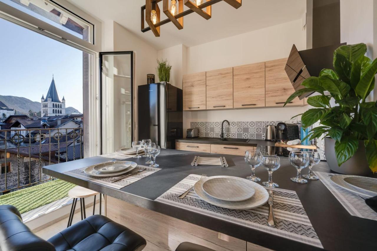 Le Balcon Annecien 4 - Rooftop View For 2-4 People آنسي المظهر الخارجي الصورة